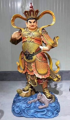 รูปหล่อเทพเจ้านาจา - รับเหมาก่อสร้างศาลเจ้า วัดจีน ศ.พรกิจ