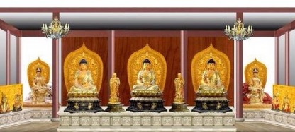 รูปหล่อพระจีนทองเหลือง - รับเหมาก่อสร้างศาลเจ้า วัดจีน ศ.พรกิจ